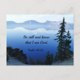 Psalm 46:10 Wees stil en weet dat ik God ben Briefkaart