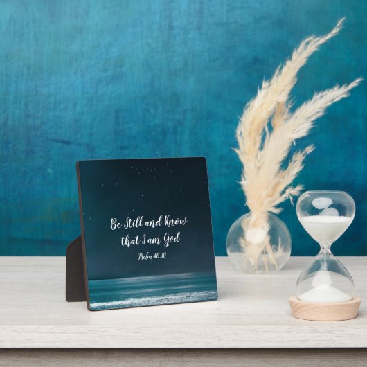 Psalm 46:10 Wees stil en weet dat ik God ben Fotoplaat (Insitu)