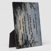 Psalm 46:10 Wees stil en weet dat ik God ben Fotoplaat (Zijkant)