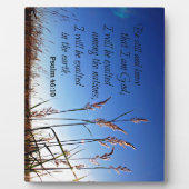 Psalm 46:10 Wees stil en weet dat ik God ben Fotoplaat (Voorkant)