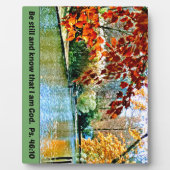 Psalm 46:10 Wees stil en weet dat ik God ben Fotoplaat (Voorkant)