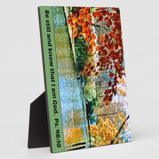 Psalm 46:10 Wees stil en weet dat ik God ben Fotoplaat (Zijkant)