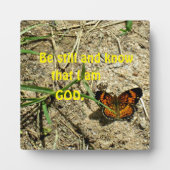 Psalm 46:10 Wees stil en weet dat ik God ben. Fotoplaat (Voorkant)