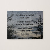 Psalm 46:10 Wees stil en weet dat ik God ben Legpuzzel (Horizontaal)