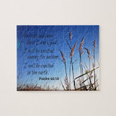 Psalm 46:10 Wees stil en weet dat ik God ben Legpuzzel (Horizontaal)