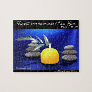 Psalm 46:10 Wees stil en weet dat ik God ben. Legpuzzel