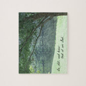 Psalm 46:10 Wees stil en weet dat ik God ben. Legpuzzel (Verticaal)