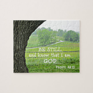 Psalm 46:10 Wees stil en weet dat ik God ben. Legpuzzel