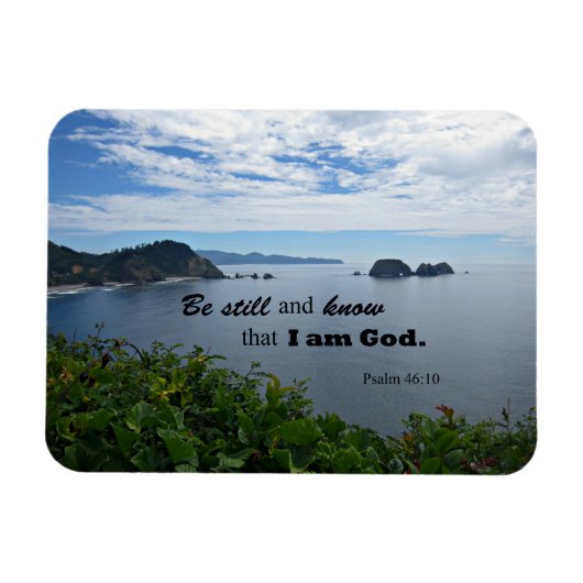 Psalm 46:10 Wees stil en weet dat ik God ben Magneet (Horizontaal)