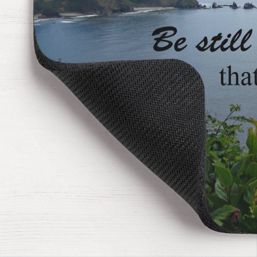 Psalm 46:10 Wees stil en weet dat ik God ben Muismat (Hoek)