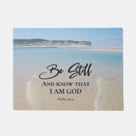 Psalm 46:10 Wees stil en weet dat ik God ben, ocea Deurmat