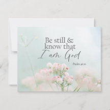 Psalm 46:10 Wees stil en weet dat Ik God ben Plat