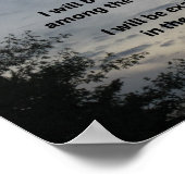 Psalm 46:10 Wees stil en weet dat ik God ben Poster (Hoek)