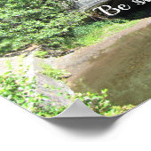 Psalm 46:10 Wees stil en weet dat ik God ben. Poster (Hoek)