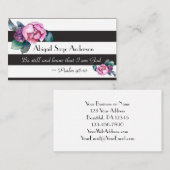 Psalm 46:10 Wees stil en weet dat ik God ben Visitekaartje (Voorkant / Achterkant)