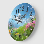 Psalm 46:10 Wees stil en weet dat ik God bijbel Grote Klok (Hoek)