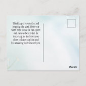 Psalm 46:10 Wees stil en weet dat ik God Bijbel Ve Briefkaart (Achterkant)