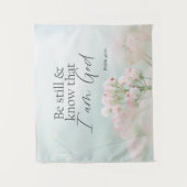 Psalm 46:10 Wees stil en weet dat ik God Bijbel Ve Wandkleed (Voorkant)