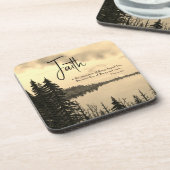 Psalm 46:10 Wees stil en weet dat ik God geloof Bier Onderzetter (Linkerzijde)