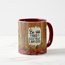 Psalm 46:10 Wees stil en weet dat ik God herfst be