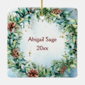 Psalm 46:10 Wees stil en weet dat ik God Kerstmis  Keramisch Ornament (Achterkant)