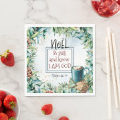 Psalm 46:10 Wees stil en weet dat ik God Kerstmis  Servet (Insitu)