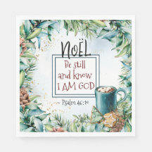Psalm 46:10 Wees stil en weet dat ik God Kerstmis