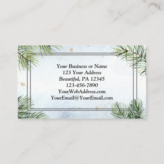 Psalm 46:10 Wees stil en weet dat ik God Kerstmis Visitekaartje (Achterkant)