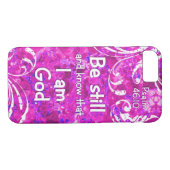 Psalm 46:10 Wees stil en weet het - Bijbelse Verse Case-Mate iPhone Case (Achterkant (Horizontaal))