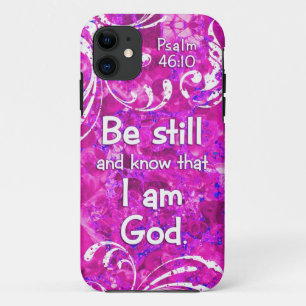 Psalm 46:10 Wees stil en weet het - Bijbelse Verse iPhone 11 Hoesje