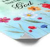 Psalm 46:10 Wees stil en weet het Poster (Hoek)