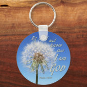 Psalm 46:10 - Wees stil en weet het Sleutelhanger (Voorkant)