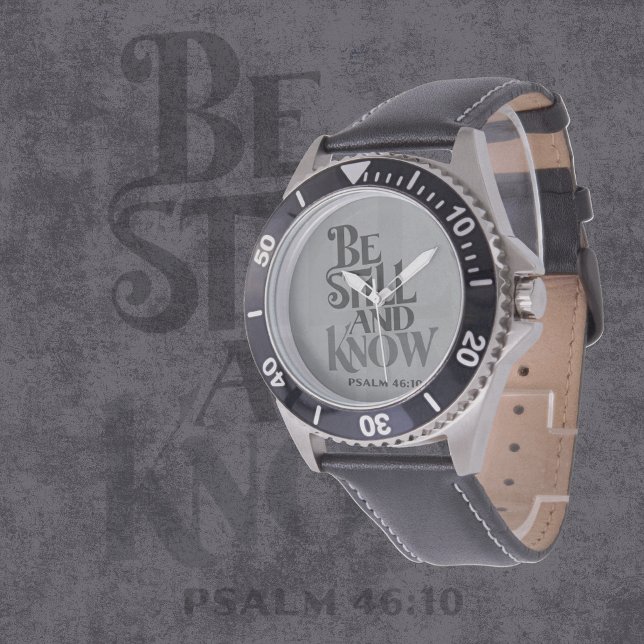 Psalm 46:10 Wees Stil En Weet Vers Horloge (Creator heeft geüpload)