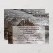 Psalm 46 1-3 God is onze toevlucht Bijbelvers om t Briefkaart (Voorkant / Achterkant)