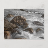 Psalm 46 1-3 God is onze toevlucht Bijbelvers ter Briefkaart (Achterkant)