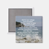 Psalm 46: 1-3 magneet (Voorkant / Achterkant)