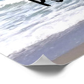 Psalm 46:1 Bijbel Verse Beach Poster (Hoek)