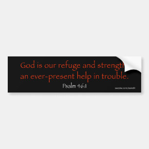 Psalm 46:1 bumpersticker