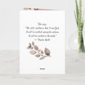 Psalm 46:1 God is onze Bijbel Vluchtel en Sterkte Kaart (Achterkant)