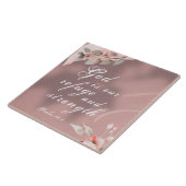 Psalm 46:1 God is onze Bijbel Vluchtel en Sterkte Tegeltje (Zijkant)