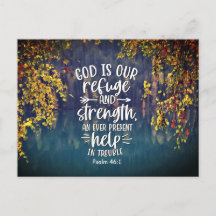 Psalm 46:1 God is onze schuilplaats en kracht