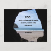 Psalm 46:1 God is onze toevlucht en kracht... Briefkaart (Voorkant)