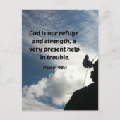 Psalm 46:1 God is onze toevlucht en kracht... Briefkaart (Voorkant)