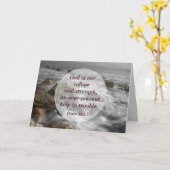 Psalm 46:1 God is onze toevlucht en kracht Kaart (Gele Bloem)