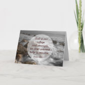 Psalm 46:1 God is onze toevlucht en kracht Kaart (Voorkant)