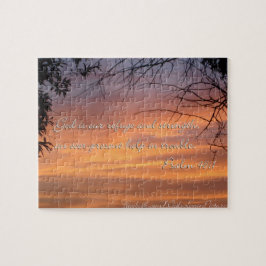 Psalm 46:1 God is onze toevlucht en kracht... Legpuzzel