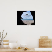 Psalm 46:1 God is onze toevlucht en kracht... Poster (Keuken)