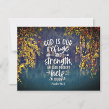 Psalm 46:1 God is onze Vluchtel en Sterkte