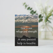 Psalm 46:1 - Mooie zonsopgang boven het Michiganme Briefkaart (Staand voorkant)