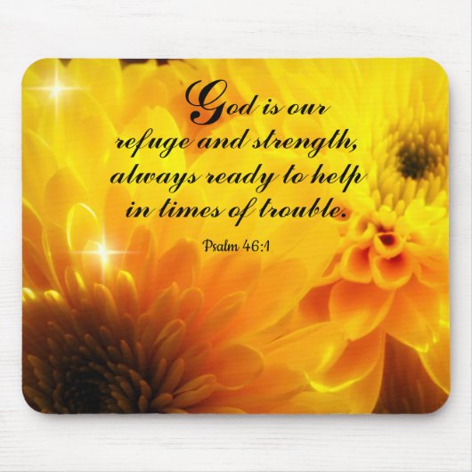 Psalm 46:1 Mousepad Muismat (Voorkant)